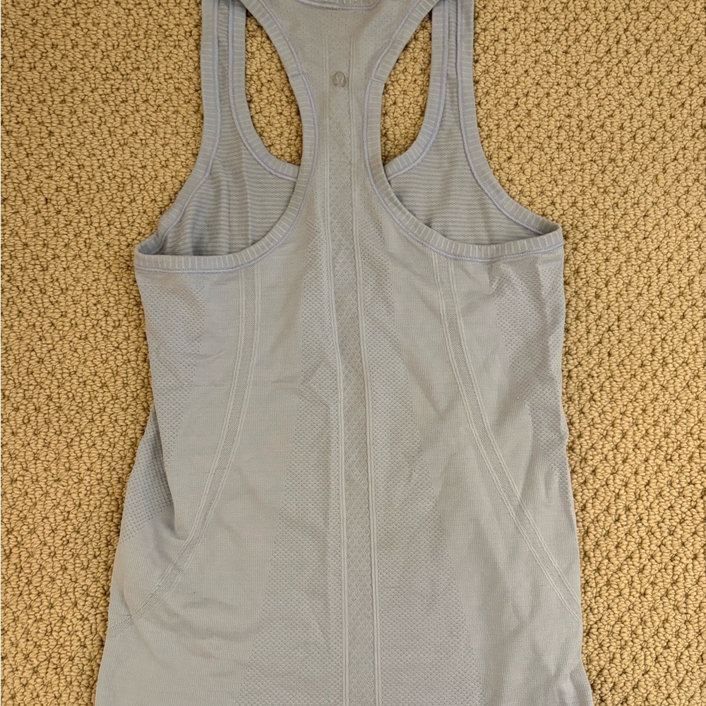 Lululemon Light Gray Racerback Tank Top - Women's Activewear
